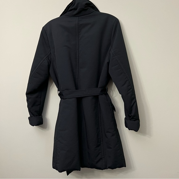 Espirit - Black Winter Coat - Belted - Size 8 - Picture 4 of 15